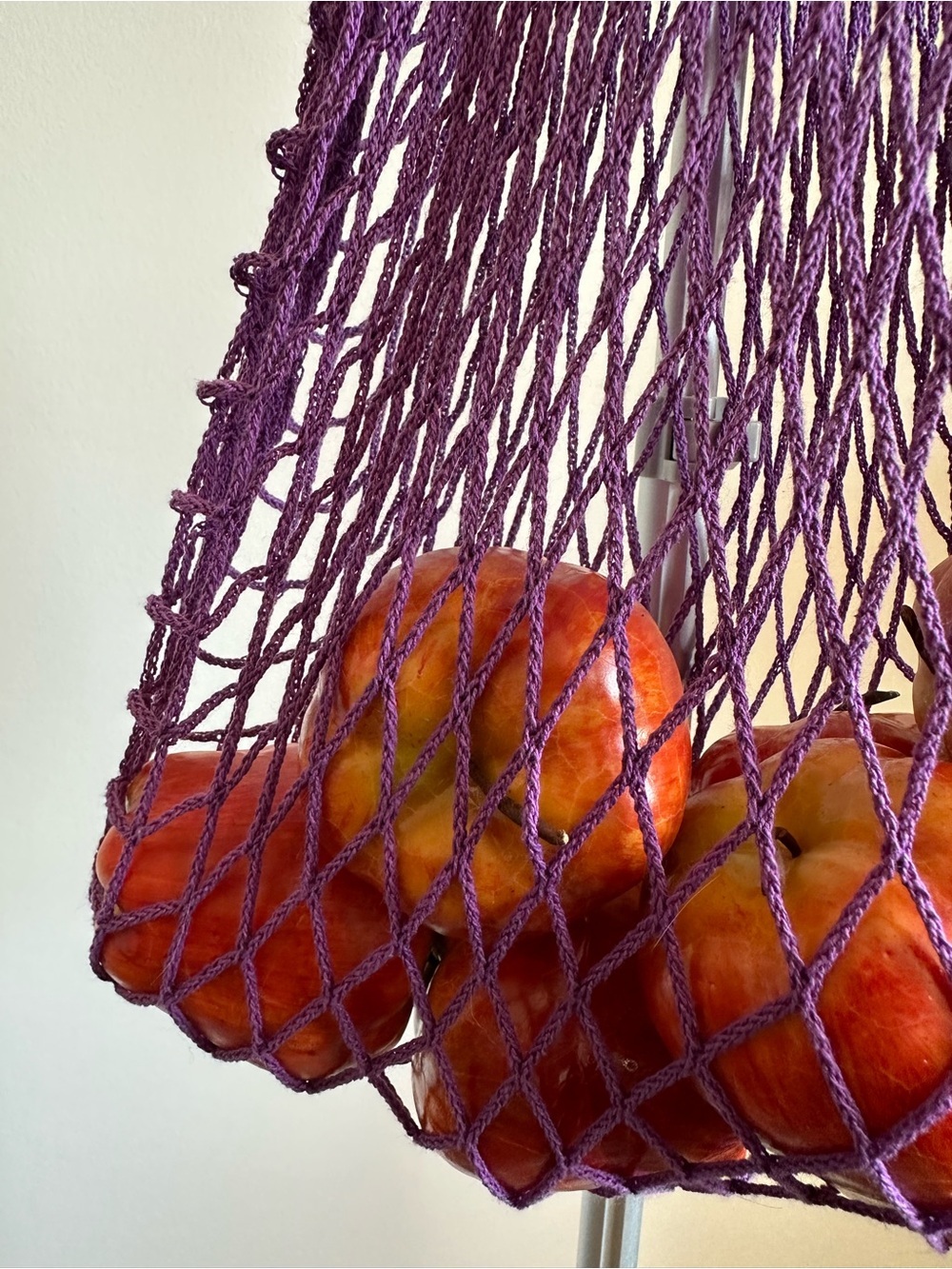 Purple Mesh Tote Bag – Authentic Filt made in France - Picture 4 of 5